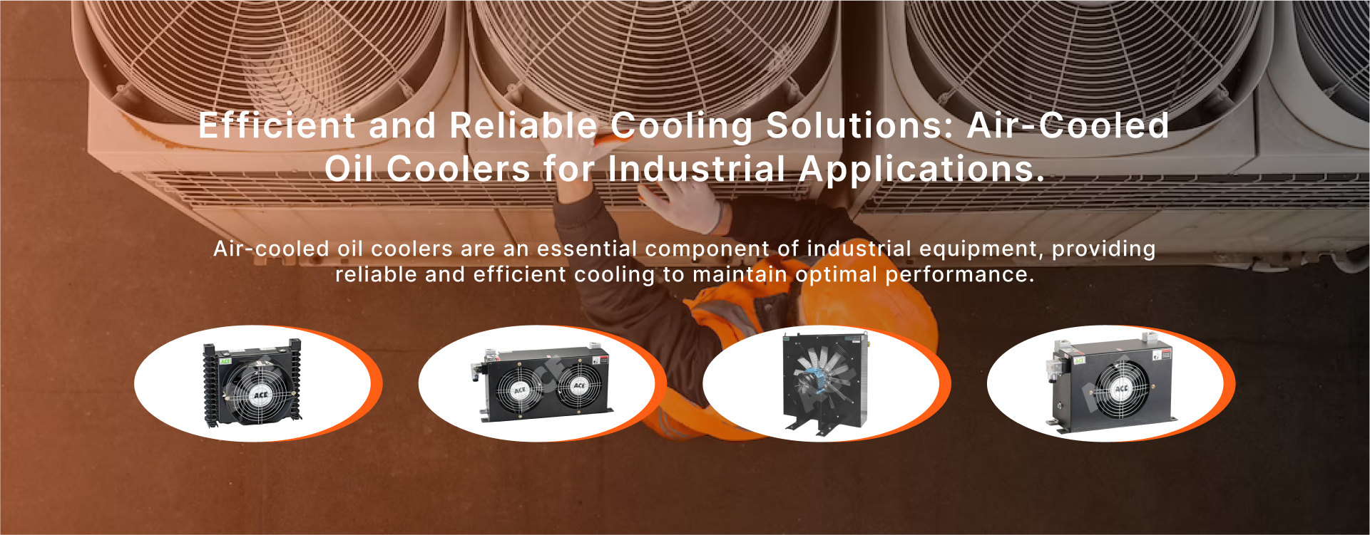 Air cooled oil coolers